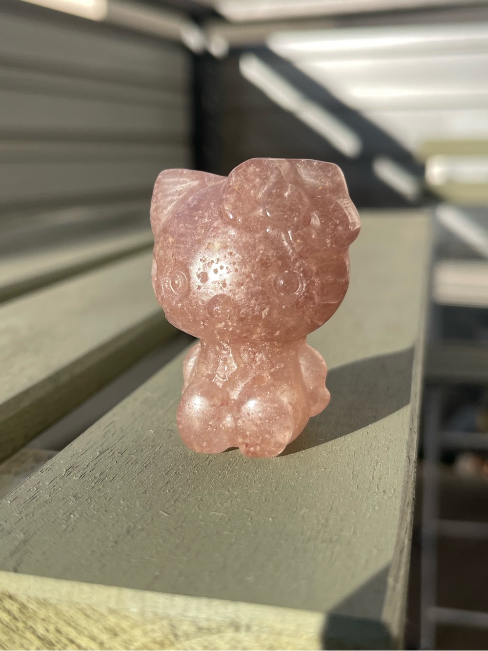 Hello Kitty Strawberry Red Quartz Crystal